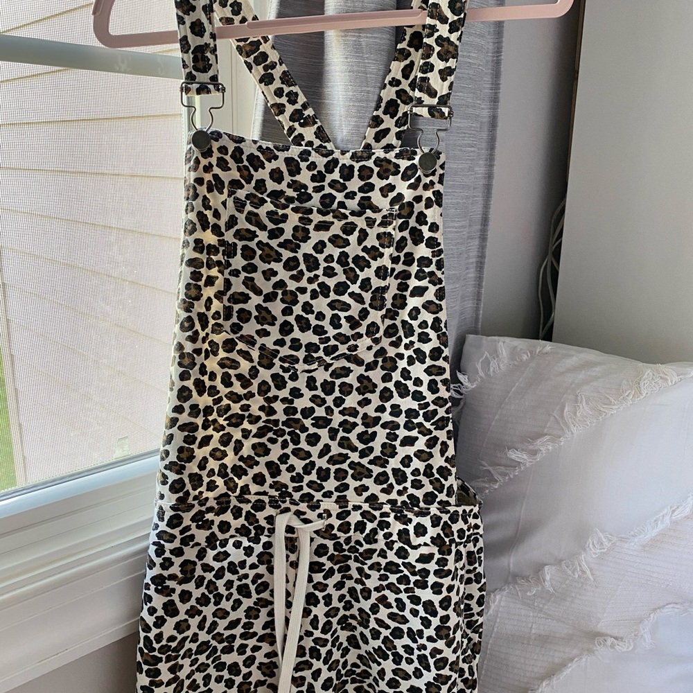 Cheetah Print Overalls